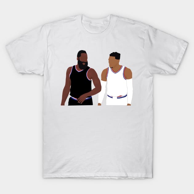 James Harden and Russell Westbrook All-Star T-Shirt by ActualFactual